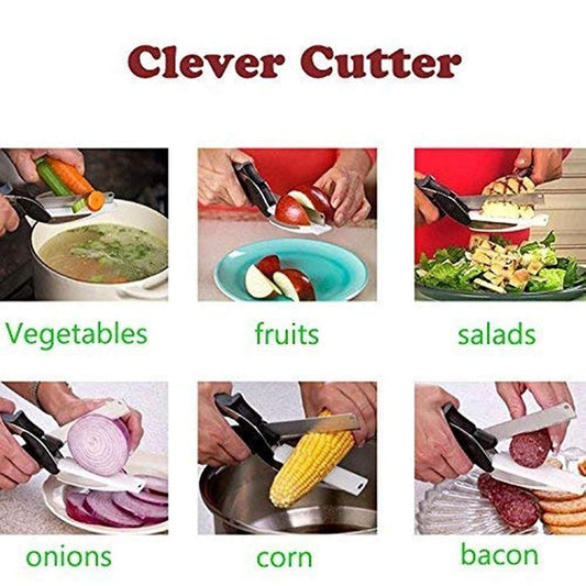Clever Cutter - 3 in 1 Kitchen Knife / Cleaver Cutters